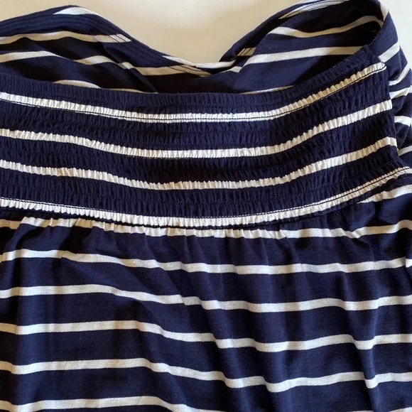 Merona Navy Blue & White Striped Swimsuit Cover-Up - Picture 4 of 7